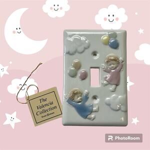 The Vallencia Collection From Roman Porcelain Pastel Kids Balloons Switch Plate